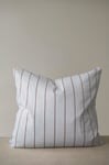 Mimou - Kuddfodral Stripe No.3 65x65 cm hampa/bomull - Vit