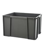 SUNDIS Master Box, bac de rangement 45L en plastique recyclé, robuste et renforcé, parois droites, superposable et combinable, idéal pour l’atelier, le bricolage ou le transport