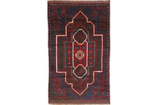 Beluch Orientalisk Matta 83x135 - Brun/Röd