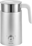 ZWILLING ENFINIGY Mousseur à Lait Électrique pour Lait Chaud et Froid et Alternatives Végétales au Lait, 400 ml, Argent