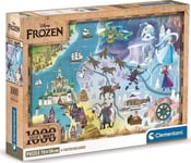 Clementoni Cle Pussel 1000 Compact Disneymaps Frozen 39784