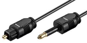 Goobay Fibre optical cable 2m 3.5mm mini TOSLINK male to TOSLINK male ø 2.2mm 2m