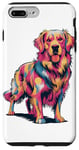 iPhone 7 Plus/8 Plus Cute Colorful Golden Retriever Dog Art for Pet Lovers Case