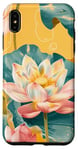 Coque pour iPhone XS Max Jaune Pop Art Imprimé Animal Fleur Lotus Éléments Célestes