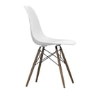 Vitra - Eames RE Plastic Chair DSW 85 Cotton White, Dark Maple - Matstolar - Charles & Ray Eames - Vit - Metall/Plast