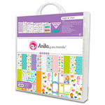 Anita y Su Mundo Colección Bajo El Mar Kit Mallette pour Scrapbooking (Papier, Autocollants, Badges, épingles, tampons, Lettres adhésives), Multicolore, 30,5 x 30,5 cm