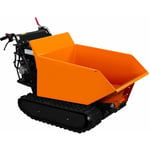 T-mech - Mini dumper 9CV sur 2 Chenilles 18cm Mini Tombereau 4 Vitesses Benne Capacité de 500KG - Brouette Basculante Motorisée - Chargement &