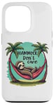 iPhone 13 Pro Relaxing Sloth Hammock Don’t Care Funny Tropical Palm Tree Case