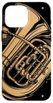 Coque pour iPhone 16 Pro Max Keeping It Low Key Funny Tuba Instrument de musique Tuba Player