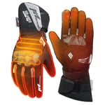 KEMIMOTO Gants Chauffants Moto, Gants Moto Hiver Imperméables, Gants Chauffants Électriques à Écran Tactile, Coupe-Vent & Anti-Choc, pour Équitation Chasse Pêche Gants Tactiques Protection