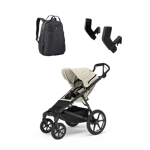 Thule Urban Glide 4-wheel car travel baby bundle + changing backpack 3 seat adapter for Maxi-Cosi®