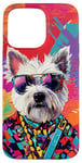 Coque pour iPhone 15 Pro Max West Highland White Terrier Westie Fashion Pop Art coloré