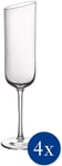 Villeroy & Boch Champagne Flutes Glasses - New Moon Set of 4