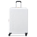 United Colors of Benetton Ucb Hardside Luggage with Spinner Wheels, White, Carry-On 19 Inch, Ucb Hardside Luggage with Spinner Wheels