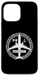 Coque pour iPhone 13 Pro Max P-8 Poseidon Avion militaire style vintage avant et arrière