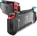 Coque Pour Nintendo Switch - Coque De Protection Hybride Robuste En Tpu Avec Poignée [Série Blade] Compatible Avec Console Nintendo Switch Et Manette Joy-Con (Noir), Noir