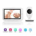 GIHI Baby Monitor 7.0 inch Baby Monitor with Camera Video Baby Monitor and Audio 2-Way Talk, Night Vision 4 Lullaby Songs VOX Function Temperature Monitor