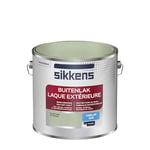 Sikkens - Peinture Laque Extérieure Bois et Fer - Finition tendue, sous-couche intégrée, facile à appliquer - Satin Vert Provence 2,5 L