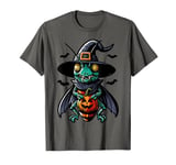 Scary Halloween Grasshopper Witch Hat Costume Spooky Season T-Shirt