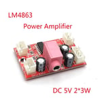 LM4863 ont une fièvre 5V Mini canal amplificateur de puissance carte amplificateur de puissance 3 + 3W Hifi ampli chargeur carte d'alimentation