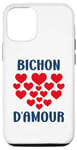 Coque pour iPhone 13 Amour Prénom Bichon d'amour chéri Surnom Bichon