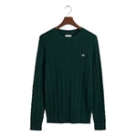 GANT Cotton Cable Crew Neck Herr