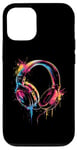 iPhone 12/12 Pro Headphones Music DJ Artwork Music Lover Beatmaker Techno Case