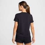 Nike Dri-FIT One Swoosh HyperBright T-skjorte til dame - Svart, Str. S for optimal komfort under trening