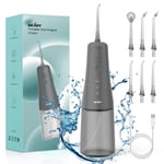 SEJOY Cordless Water Flosser 300ML Dental Oral Irrigator Teeth Cleaner 6Jet Tips