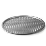 Lacor - 68471 - Moule à Pizza, Plateau à Pizza Perforé, Moule Antiadhésif, Collection Delize, Sans PFOA, Va au Four, au Réfrigérateur et au Congélateur, Acier au Carbone, Ø36 cm, Hauteur 1 cm