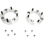 Hjul highlifter - Hjulspacer atv wide tracs silver naturlig 6061 flygplansklass billet aluminium