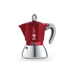 Mutteripannu Bialetti Moka Induction Red 4 cups