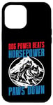 Coque pour iPhone 12 Pro Max Dog Power bat Horsepower Paws Down Mushing