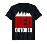 Funny In October We Red Baseball Mens Womens T-Shirt