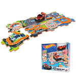 Mondo-66094 Tile Track Set Piste à encastrer, Couleur Livrea Hot Wheels, 66094