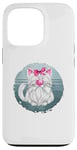 Coque pour iPhone 13 Pro White Cat Graphic For Women Retro Kitten White Cat Mommy