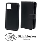 Skim blocker XL Magnet Wallet iPhone 11 (6.1) Musta