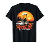 Revved Up From Dawn to Dusk Motorcycle Beer Enthusiast T-Shirt