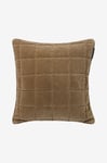 Lexington - Kuddfodral Quilted Cotton Velvet Pillow Cover - Brun