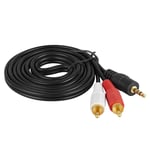 3.5mm AUX to RCA Stereo Audio Cable 3m Laptop PC AV Amplifier Speaker Wire Lead