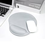 Wrist Rest Mouse Pad Gray Ergonomic Design Mouse Pad Wrist Support For Work