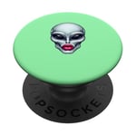 Alien with Full Beautiful Lips PopSockets Adhesive PopGrip