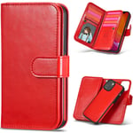 iPhone 13 Mini Double Wallet (Red) Double Wallet Case  Red