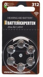 Hörapparatsbatteri 312 (Rayovac) 6st/förp.