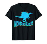 Menorasaurus Menorah Dreidel Hanukkah Dinosaur Jewish Xmas T-Shirt