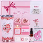 Bath Sets Birthday Pamper Gifts for Women, Unique Skin Care Self Care package for Her Pamper Hampers Kit for Women, Relaxing Spa Set Wellbeing Get Well Soon Gift Ideas for Women Best Friend Sister Mum