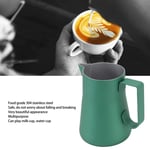 (550ml)Frothing Jug Pitcher Professional Latte Art Mouth Milk Frother Cup Green