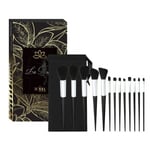 ECARLA 13-Piece Makeup Brush Set - Meikkisivellinsetti 13 kpl musta