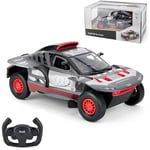 1:14 Scale Audi RS Q e-tron E2 RC Car - Grey, High-Speed Racing Toy, Perfect for Indoor and Outdoor Fun