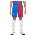 Nike Mixte Fc Barcelone, Saison 2021/22, Équipement de Jeu, Home Short, Soar/Noble Red/Pale Ivory, 13-15 ans EU